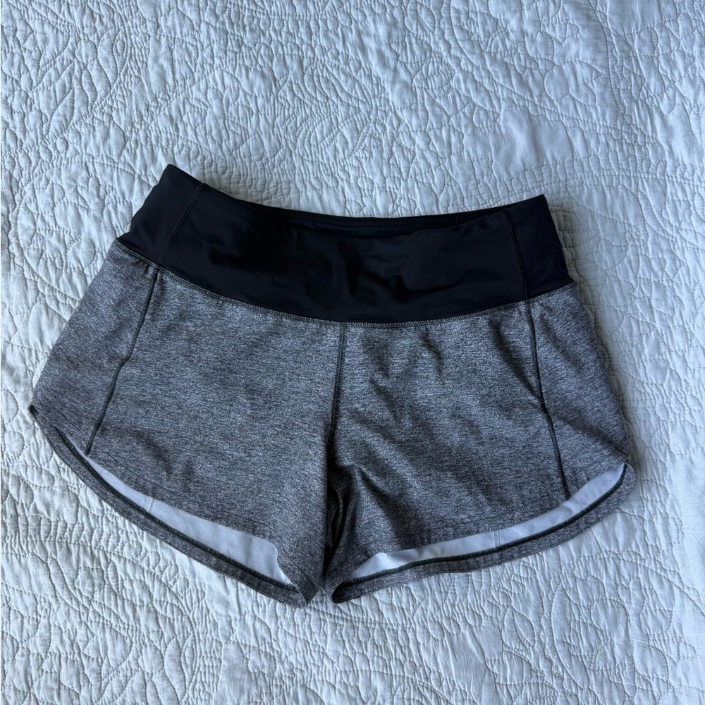 Lululemon Athletica Black and Gray Athletic Shorts